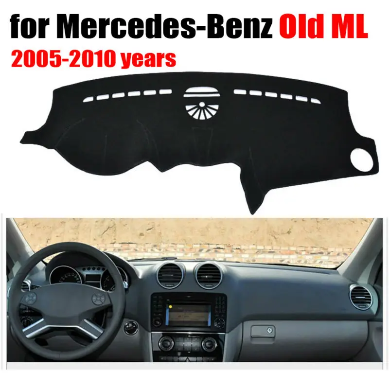 Чехлы для приборной панели автомобиля коврик Mercedes Benz Old ML 2005 2010 лет левого руля