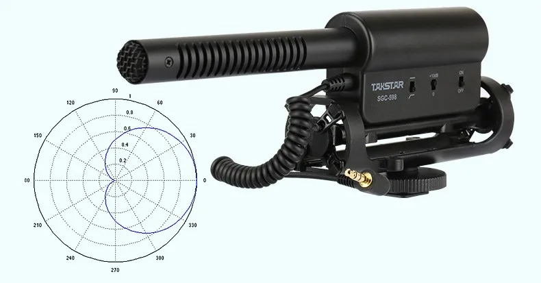 Takstar SGC-598 конденсаторный видео Запись микрофон для Nikon Canon sony DSLR камера, фотография интервью микрофон пистолет микрофон
