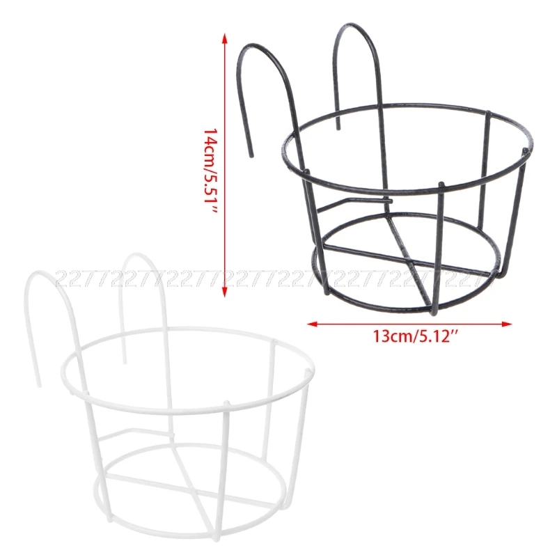 Подвесной завод железные стеллажи балкон круглый цветочный горшок рейлинг Забор Открытый JUN21 Прямая поставка