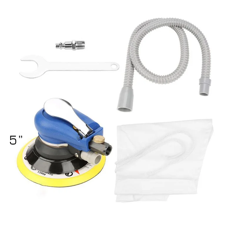 

5/6 Inch Self-cleaning Round Pneumatic Polishing Machine + Vacuum Tube + Dust Ba For Surface Polishing Of Hardware