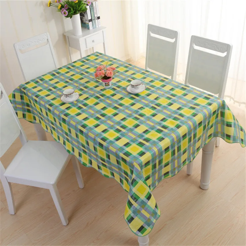 PVC Tablecloth Coutry Style Waterproof Fabric Cloth Table Covers toalha de mesa Oilproof