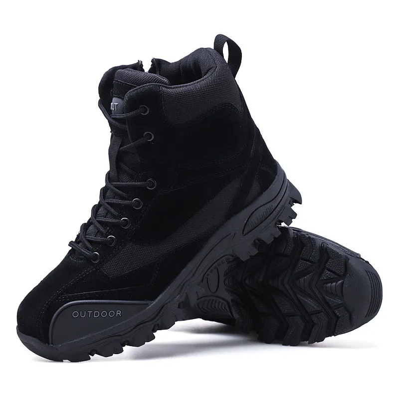 

High-top Hiking shoe Men Trendy Outdoor Desert Trekking Special tactical Military Boots Youth Off-road Climbing Antiskid Sneaker