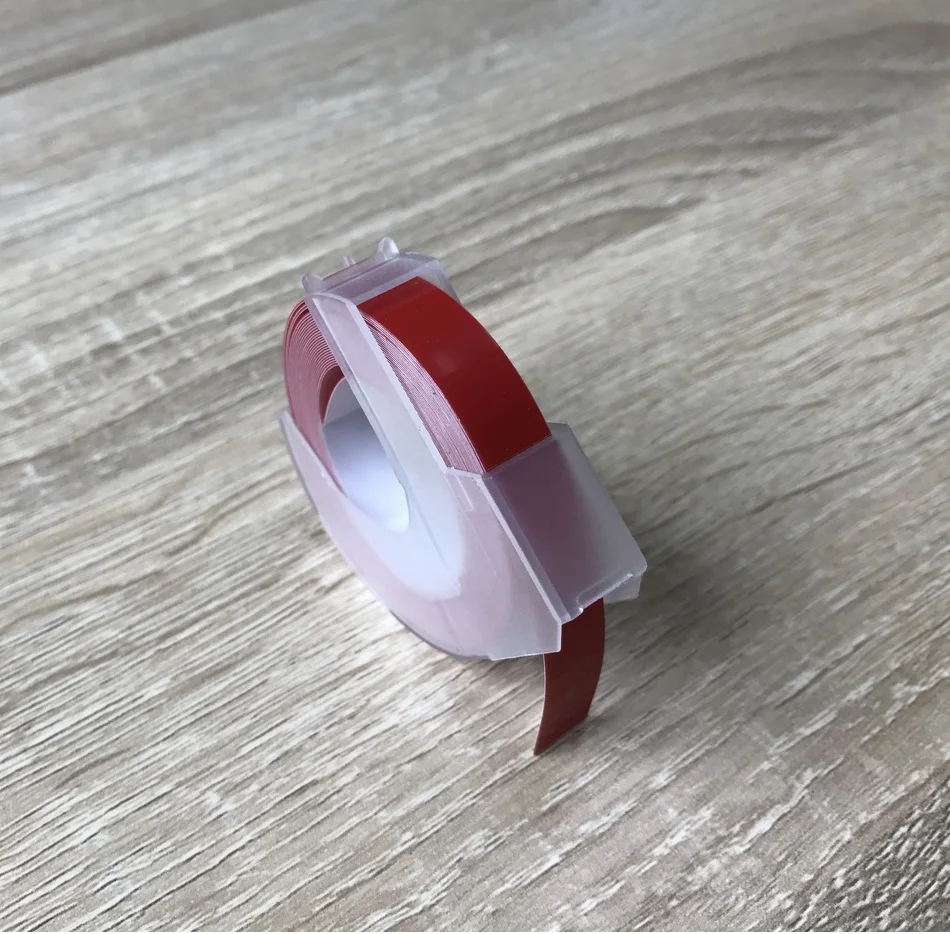 compatible DYMO red 3D Plastic Embossing Labels for ...