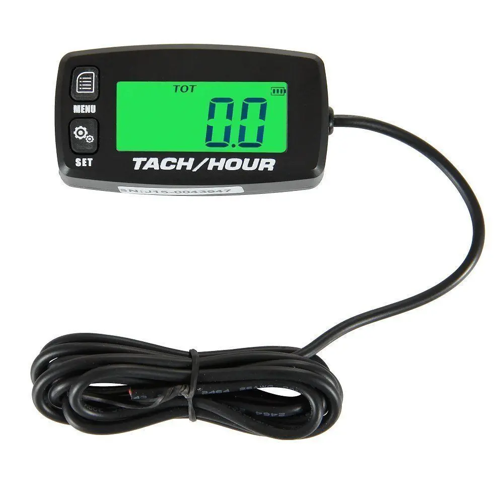 

Hour Meter Tachometer Gauge Backlight Digital Inductieve Tach/Hour Meter For Motocross Atv Mower Gas Engine