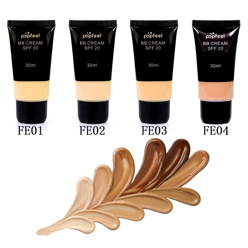 

4pcs/Set Bb Cream Matte Liquid Foundation Concealer Moisturizer Whitening Face Contour Freckle Removing Anti-Wrinkle Makeup