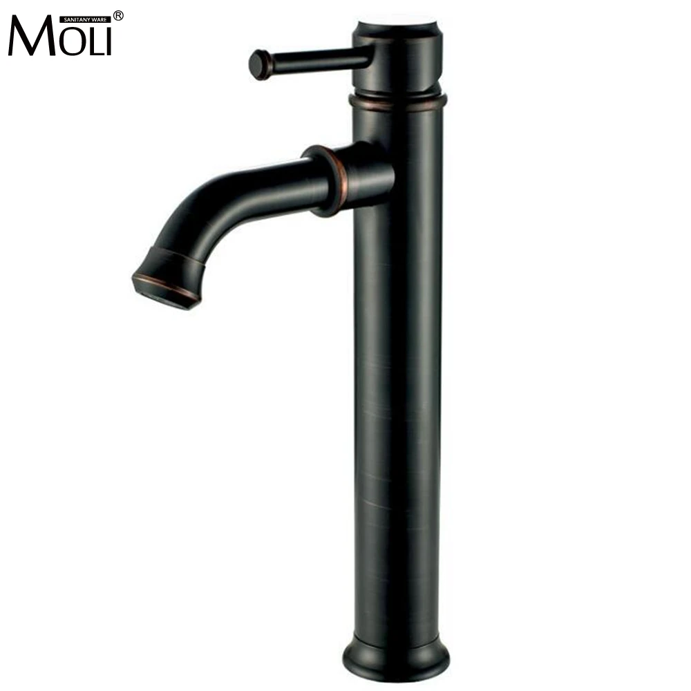 

Bathroom Sink Faucet 360 degree Swivel Hot and Cold Water Mixer Tap Oil Rubble Bronze Black Faucet