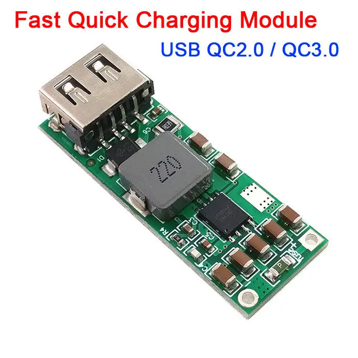 Модуль быстрой зарядки USB адаптер для автомобиля с поддержкой QC2.0 / QC3.0 FCP 12 В 24 15