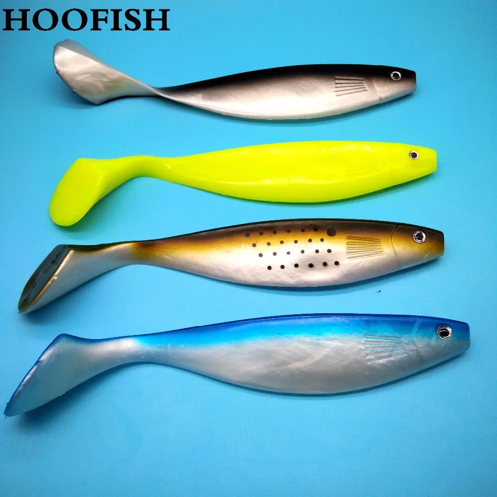 HOOFISH 2pcs/lot 23cm/71g Soft plastic fish Bionic bait Sea fishing