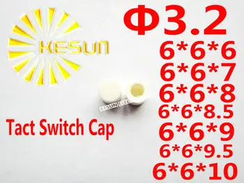 

1000PCS WHITE Cap For 6X6 Tact Switch Push button Switch Micro Switch