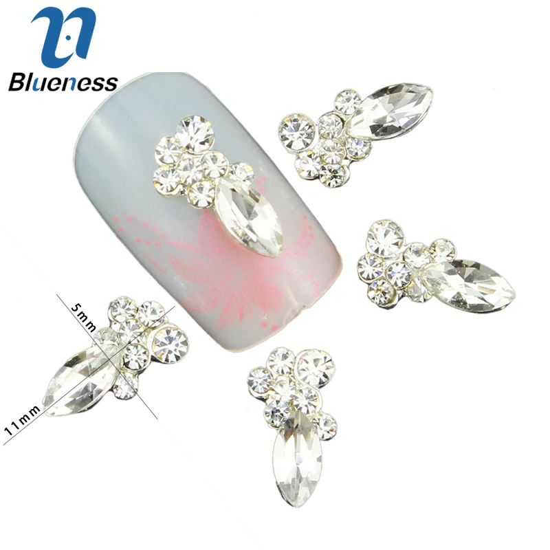 Buy 10 Pcs/Lot 3D Charms Nail Art Full Of Rhinestones