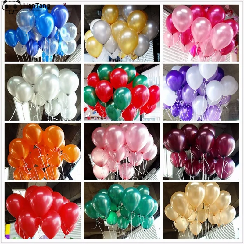 

100pcs 10inch Pink Blue Latex Balloon Helium Balloon Inflatable Wedding Decorations Kids Air Balls Happy Birthday Party Balloon