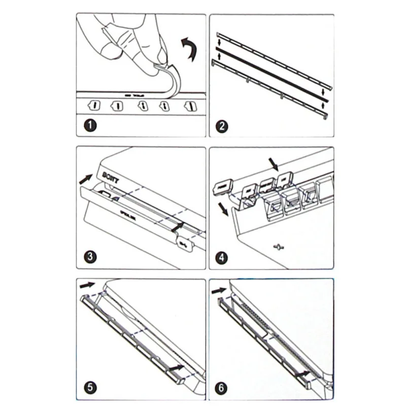 Пылезащитная крышка чехол губки пробки фильтр сетка заглушка пылезащитный комплект для PS4 Slim/Pro игровая консоль DIY аксессуары