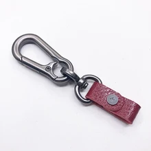 Автомобильный брелок для ключей, ручной работы, мужской и женский устойчивый к царапинам Автомобильный Брелок-кошелек с пряжкой