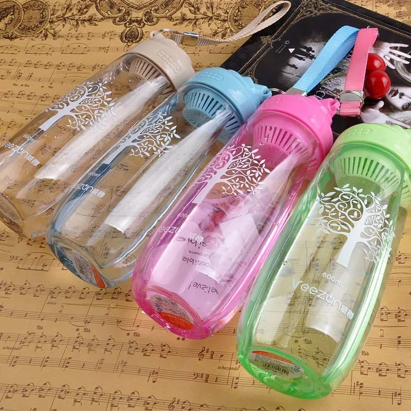 

600ml My Drinking Water Bottle For School Children Kids Baby Cute Plastic Portable Sports Travel Tumbler Leak Proof