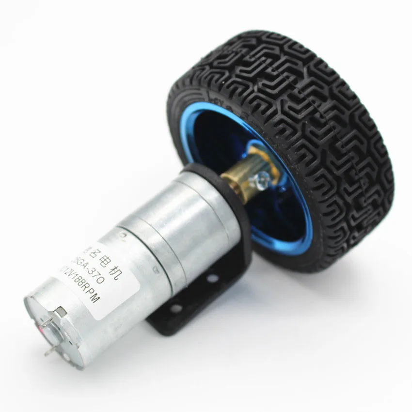 

25GA370 DC Geared Motor, Smart Car Combination, Bracket, Coupling, 65MM Wheel Model