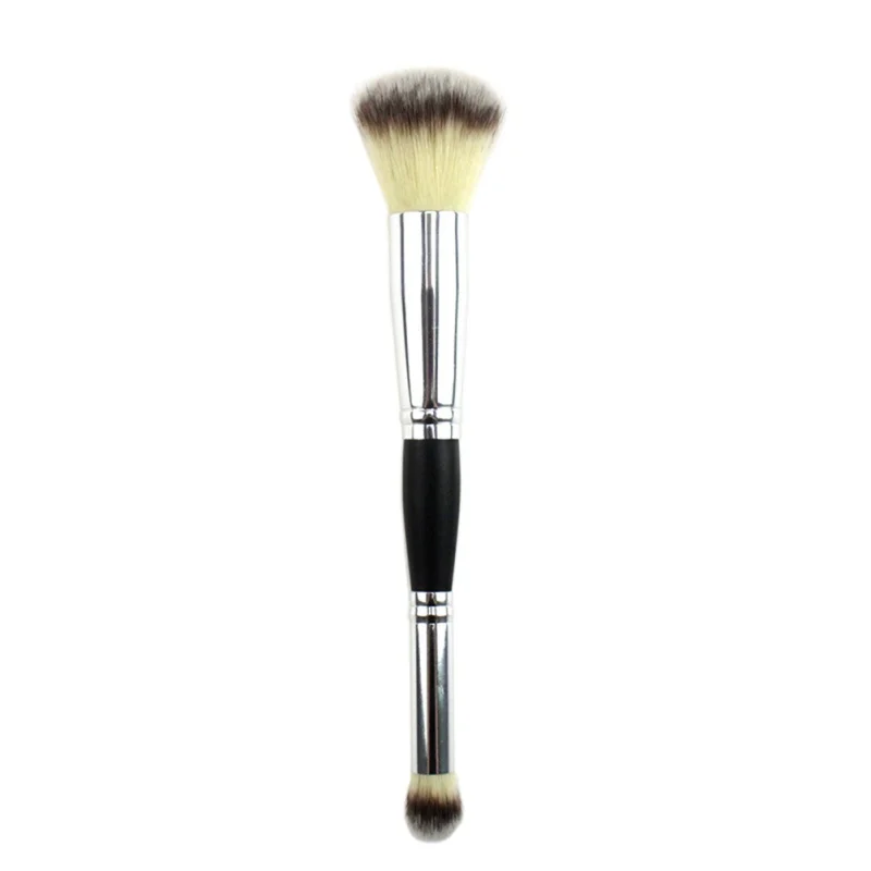 

1PC Double-head Foundation Brushes Powder Eyeshadow Blush Brushes Face Makeup Tool Pencil Wood Handle Easy to use