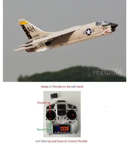 Freewing новый самолет 64 мм F8E фотоаксессуары для радиоуправляемой модели готовая к