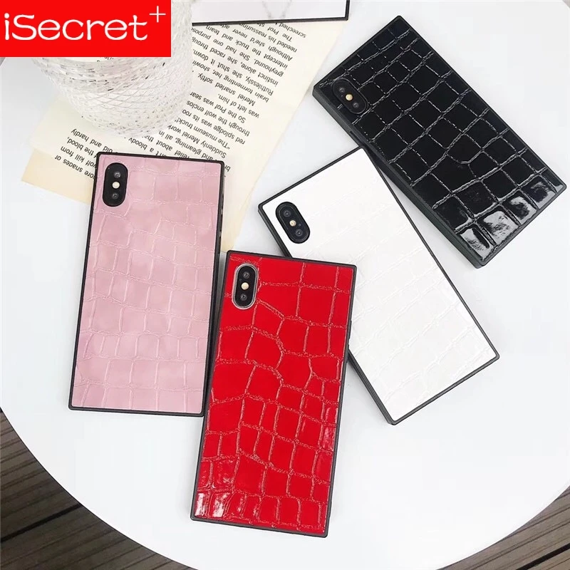 Чехол из крокодиловой кожи для iPhone X 6 S 7 8 Plus чехол телефона Роскошный Мягкий