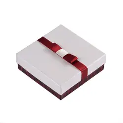 Pandahall 10 шт. прямоугольное ювелирное изделие набор картонных коробок с губкой и ленточные кольца серьги Упаковка для колье подарочные