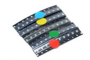 Бесплатная доставка 100 шт. 0805 SMD Светодиодная бусина фиолетовый красный желтый