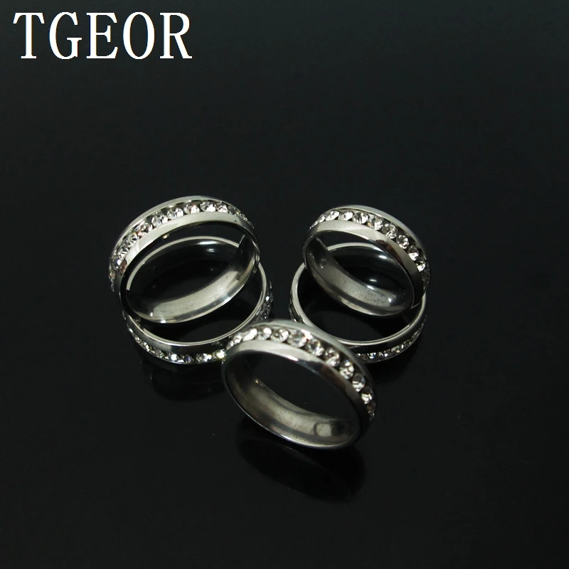 

Новый популярный Стиль, оптовая продажа, маленький минимальный заказ, 36 шт., смешанные, 5 размеров, кристаллы драгоценных камней, круговое серебряное кольцо из нержавеющей стали, бесплатная доставка