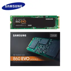 SAMSUNG SSD 860 EVO M.2 2280 SATA 500 ГБ 250 ГБ 1 ТБ Внутренний твердотельный жесткий диск HDD m2 5 лет гарантии MLC PCLe M.2