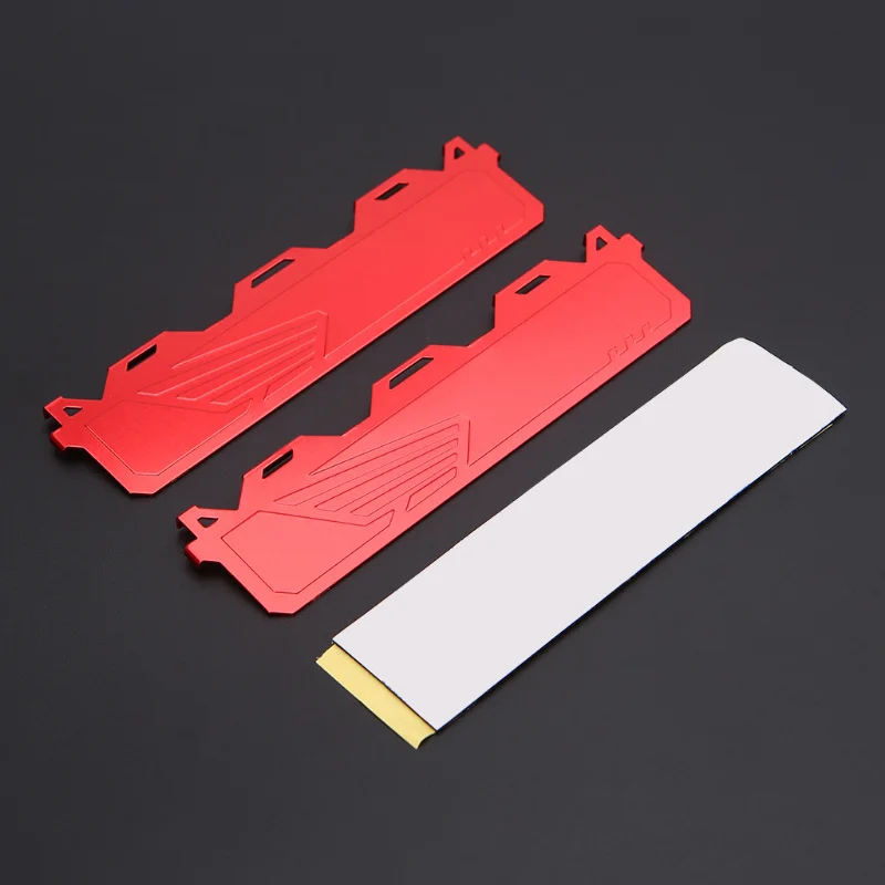 DDR1/2/3/4 Оперативная память памяти Алюминий охлаждения разбрасыватель удобрений компьютерный радиатор жилет радиатора - Цвет лезвия: Red