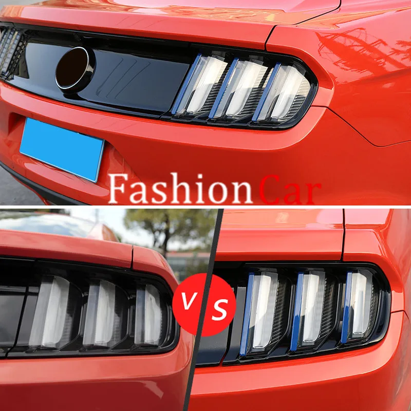 

ABS Chrome Rear Tail Light Lamp Cover Trim 2pcs For Ford mustang 2015 2016 2017