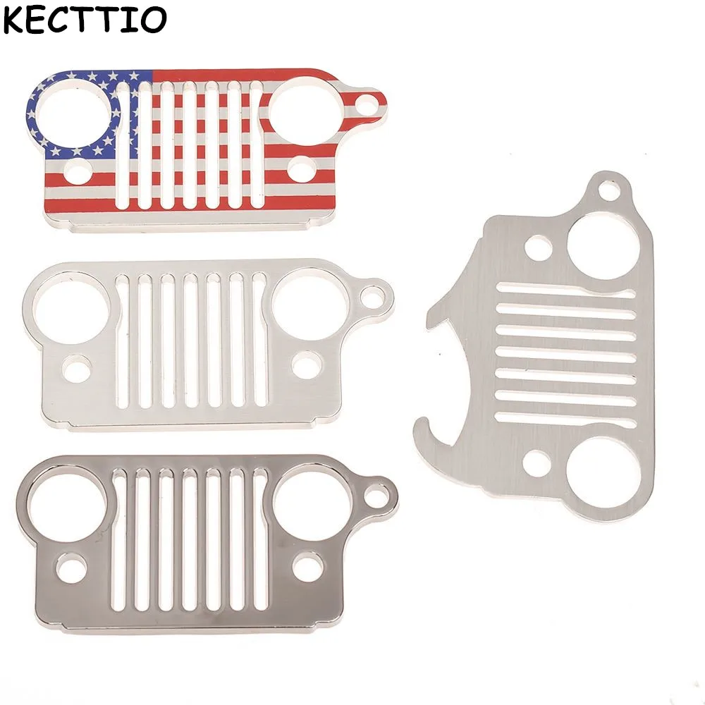 

1PCS Grill Keychain for Jeep and Integrated Bottle Opener - For The Ultimate Gift for the Jeep Wrangler Enthusiast