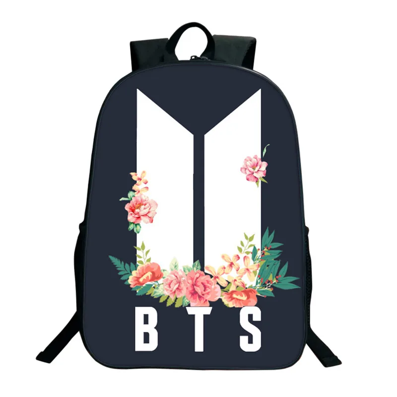 

Kpop BTS Bangtan Boys Backpacks 3D Printed School Bags For Women Teenagers 16 Inch Shoulder Bag ARMY Fans Collection SUGA JIMIN