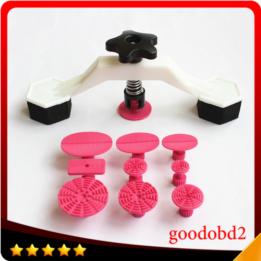 

PDR Tools Kit Car Body Dent Repair white Bridge Dent Removal Puller Hail Damage Repair Herramentas with 10x Glue Puller Tabs