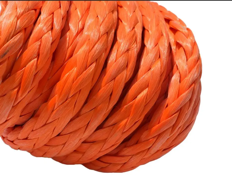 البرتقال 12 مللي متر * 3 m الاصطناعية حبل رفع التمديد ، ATV ونش كابل ، حبل اصطناعي ، سحب الحبال
