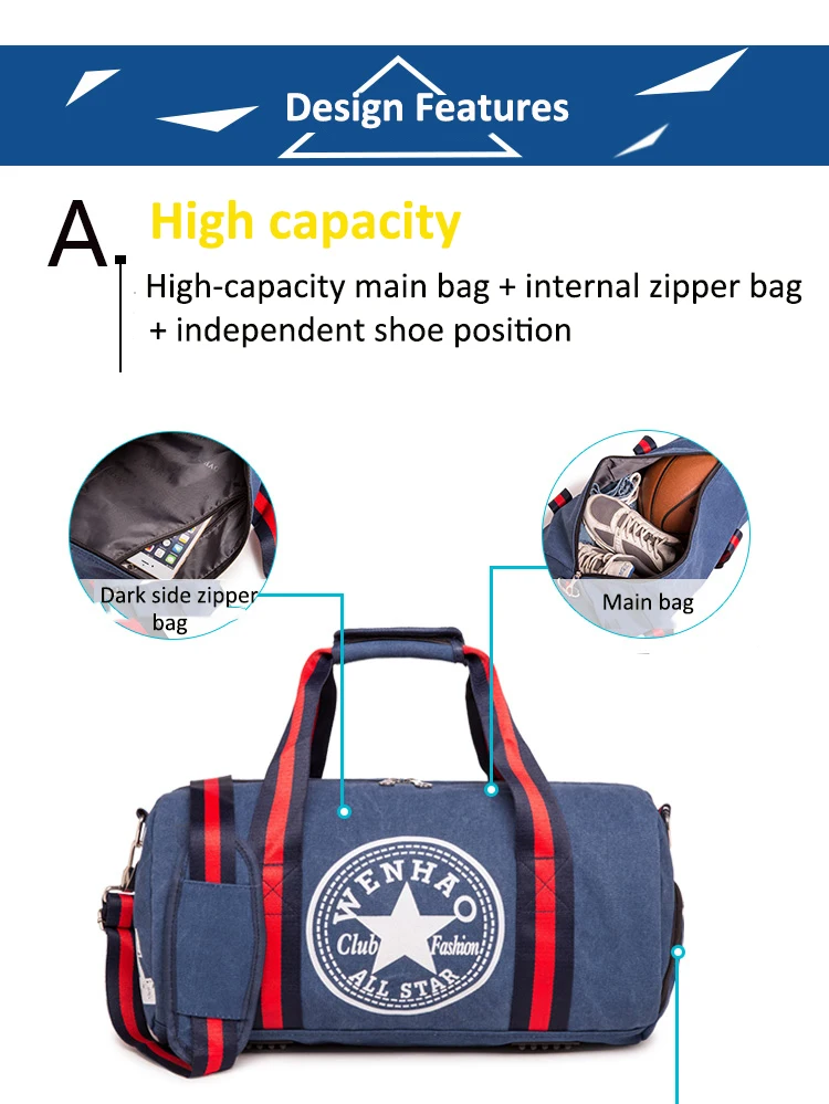 Спортивная сумка, холщовая спортивная сумка, прочная многофункциональная сумка для мужчин и женщин, сумки для путешествий, уличные спортивные сумки для фитнеса для мужчин и женщин