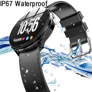 

IP67 Waterproof Health Sleep Sports Modes Heart Rate Bluetooth Smart Bracelet 1.3" 180 mAh Smart Watch Men Women For IOS Android