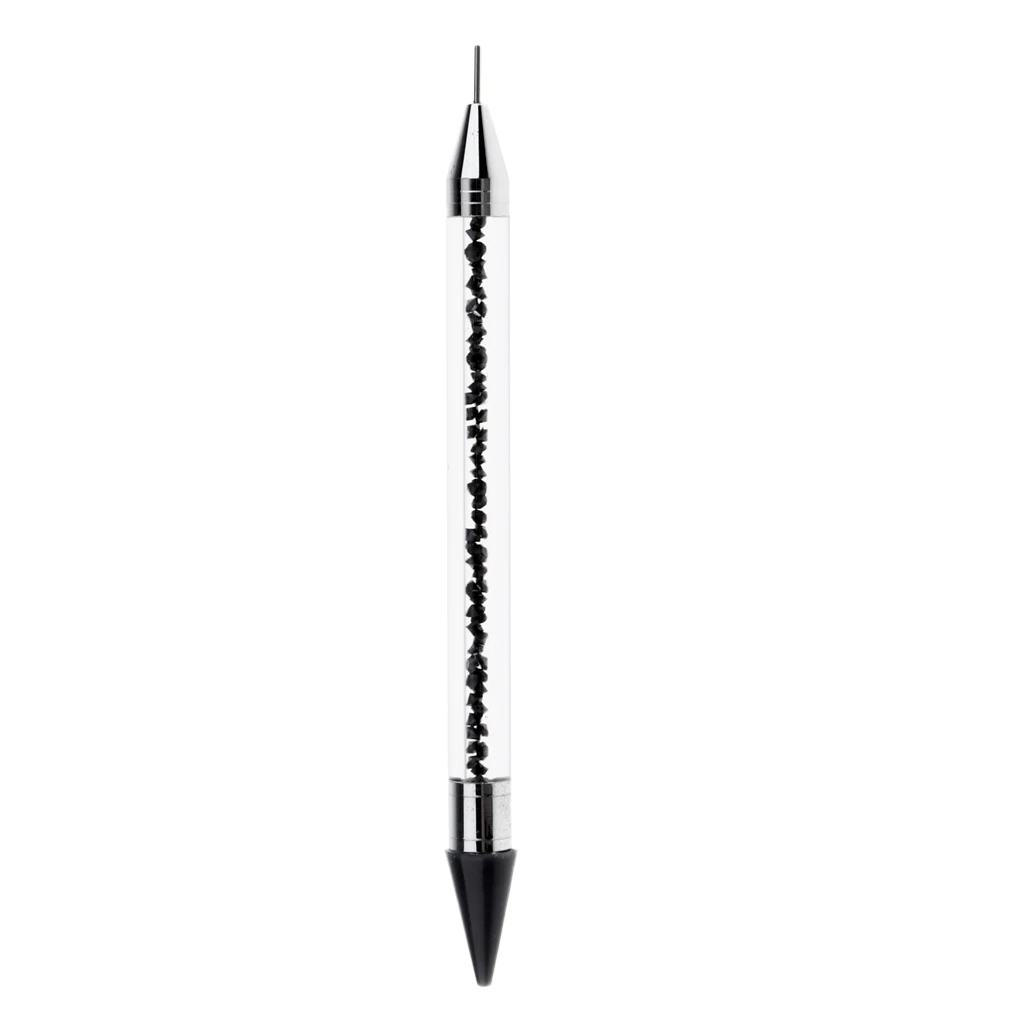 Rhinestone Dotting Pen, Double Headed Rhinestone Beads Picker Crystal Acrylic Handle Manicure Gem Pick Up Applicator