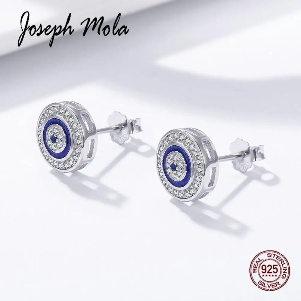 

Joseph Mola Hot Sale 925 Sterling Silver Demon's Eyes Stud Earrings for Women Party Engagement Fine Jewelry Simple Desgin