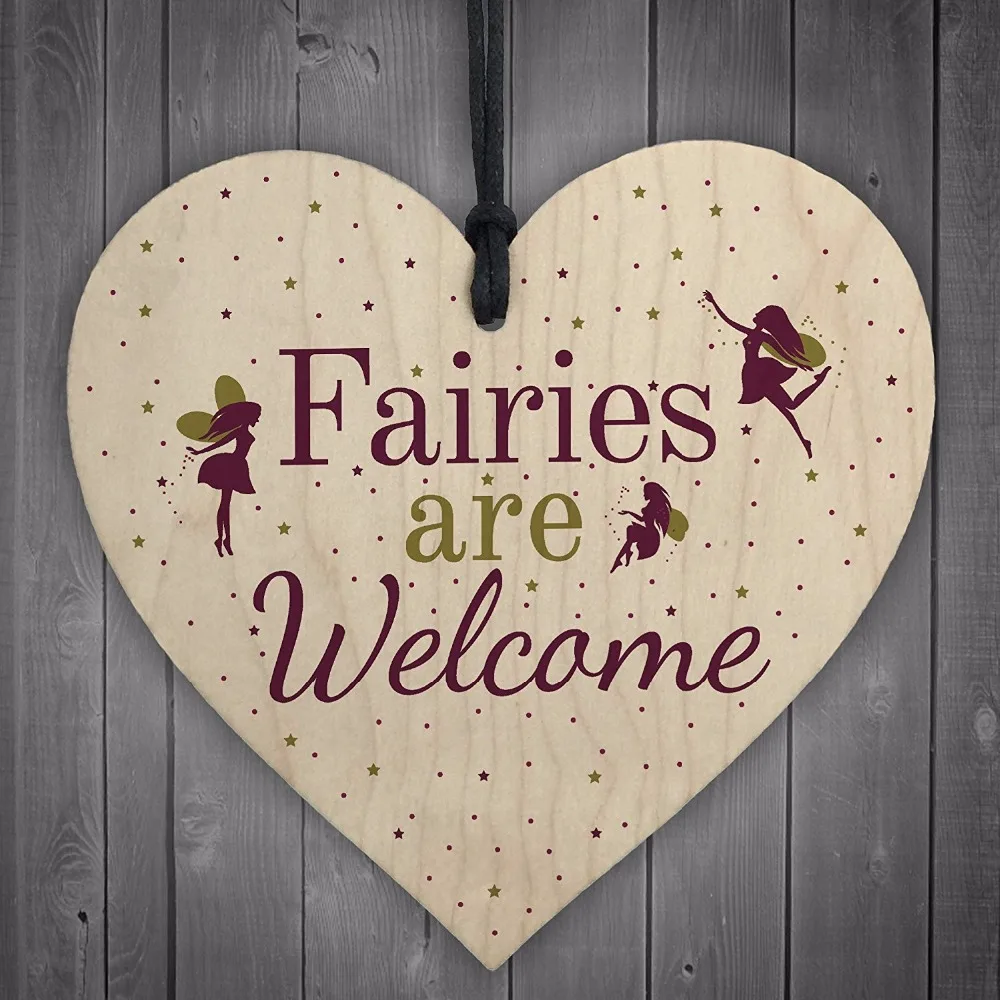 5-Meijiafei-Wooden-Fairies-Welcome-Hanging-Garden-Gardening-Shed-Summer-House-Wall-Plaque-Fairy-Sign