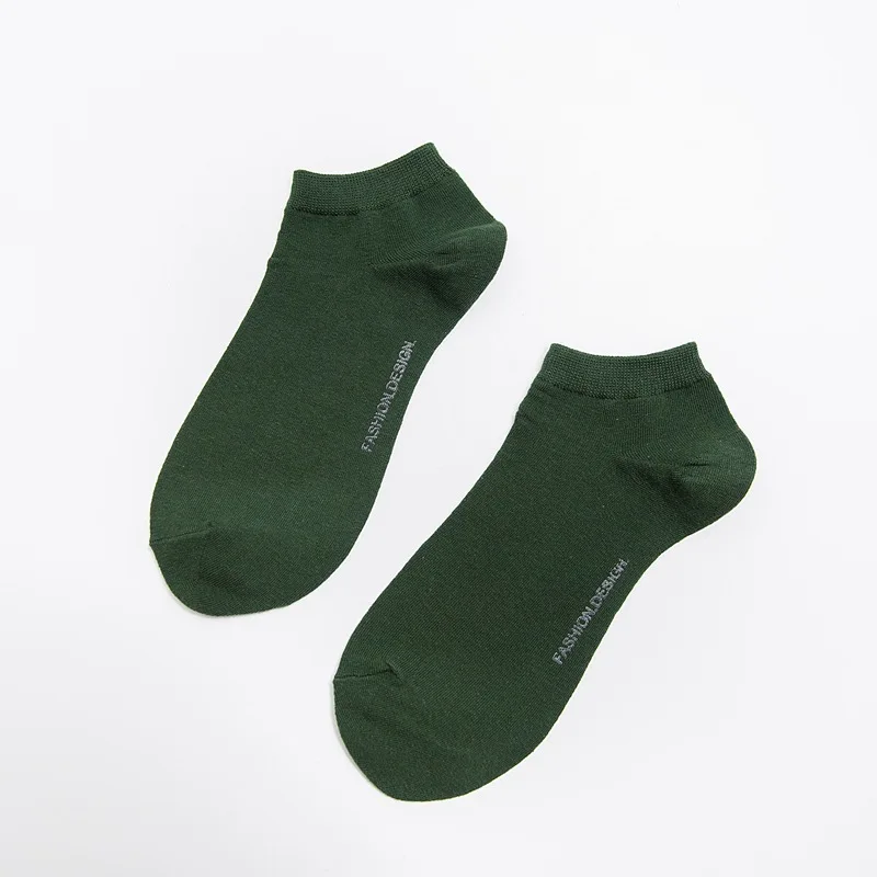 PEONFLY опционально 7 дней носки евро 37-43 для женщин/мужчин хлопок лодка забавные счастливые носки чулочно-носочные изделия Весна Лето Досуг время надписи - Цвет: army green