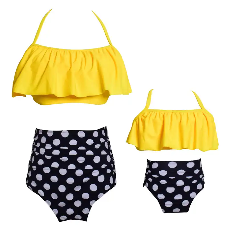 yellow bathing suit top