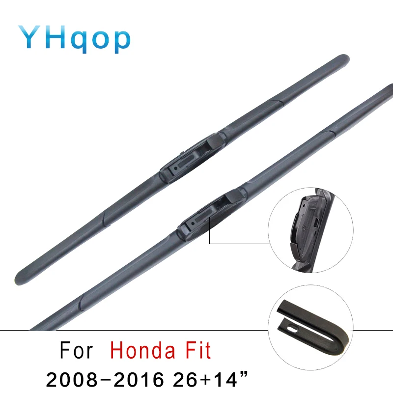 YHqop Windshield Wiper Blades for Honda Fit (2008+),14"+26