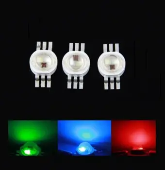 

10PCS 3W Red Green Blue RGB High Power LED Bead SMD 6Pin new