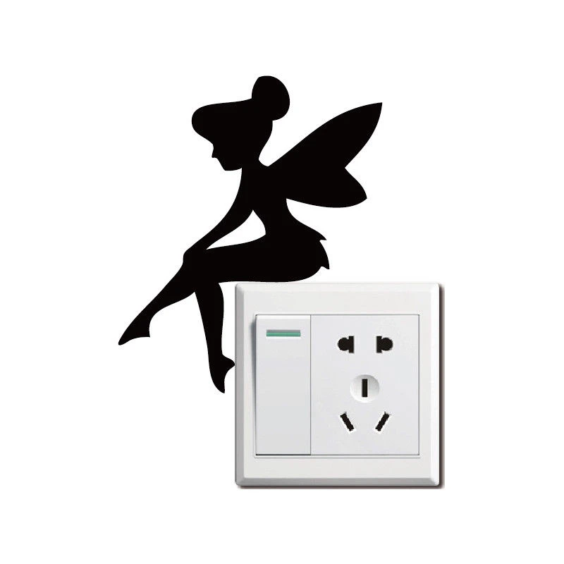 Fairy light switch stickers Wall Art Decal Stickers Quality New 