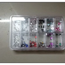 1 компл. красочных квадратный часы с бриллиантами для ремонта часов