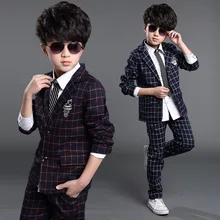 2017 new spring autumn baby boy s clothing set boy s suit and trosers casual suits