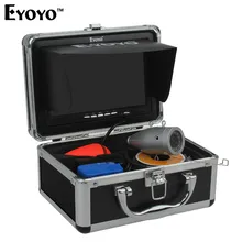 Eyoyo 30M 1000TVL Full Silver Underwater Camera for Fishing 12Pcs Infrared IR LED 7″ inch TFT Color LCD Screen Fish Finders