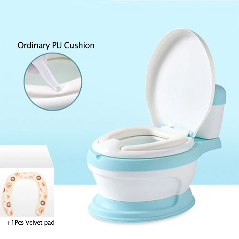 6 Months To 8 Years Simulated Toilet Portable Children's Potty Baby Potty Training Girls Boy Kids Newborns Toilet Seat Nursear - Цвет: 4 baby potty blue