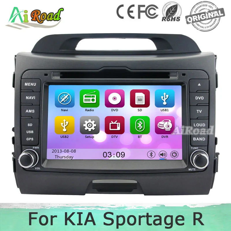 HD 1080P Car Radio for Kia Sportage GPS Navigation Multimedia Central