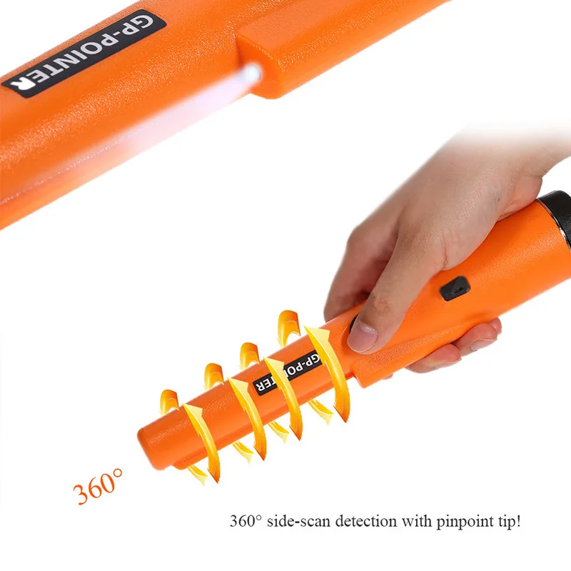 Metal Detector High sensitivity Hand Held Underground Metal detector Positioning rod With Holster (Battery not included)