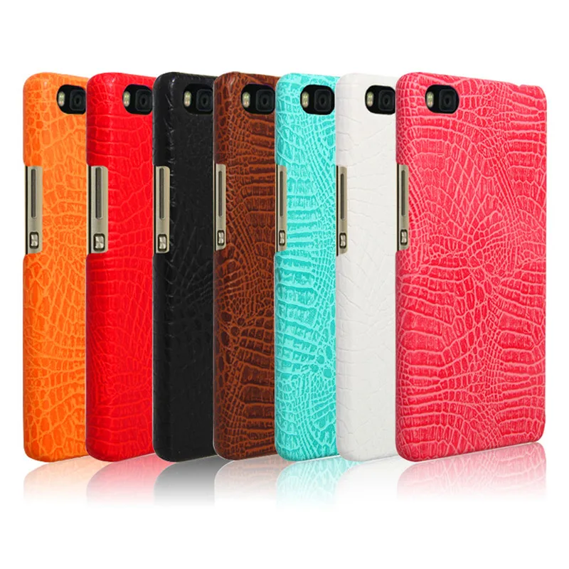 

Huawei Ascend P8 Case Crocodile Grain Hard PC+PU Leather Surface Back Cover Hard Case for Huawei Ascend P8 5.2" Phone Hard Cover