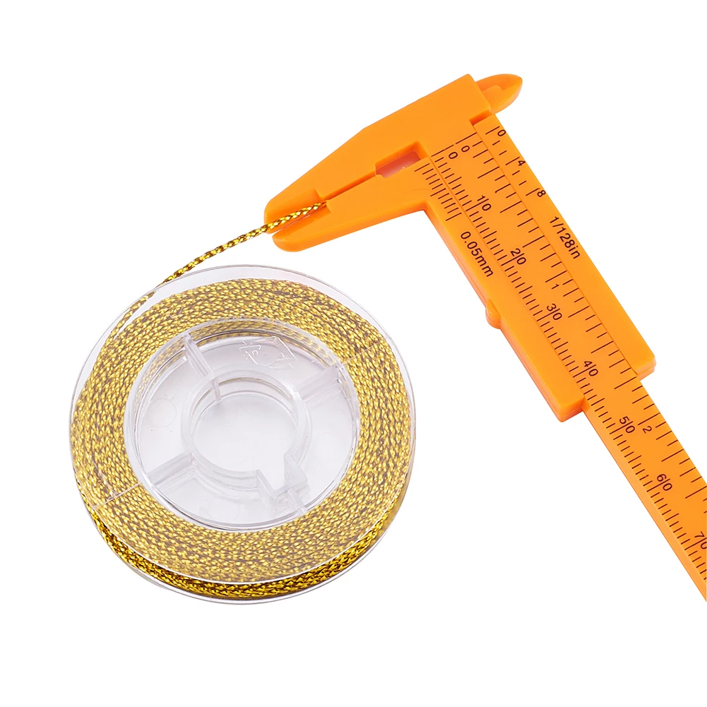Pandahall 10 м/рулон Плетеный бисер шнур проволока неэластичная нить для самостоятельного изготовления ювелирных изделий фурнитура для браслетов серебро/золото 0,6 мм